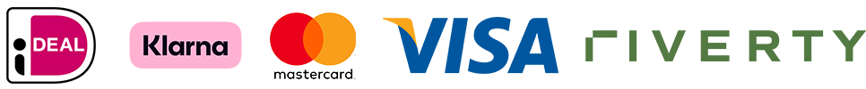 De logo's van verschillende betaalmogelijkheden voor op de webshop.