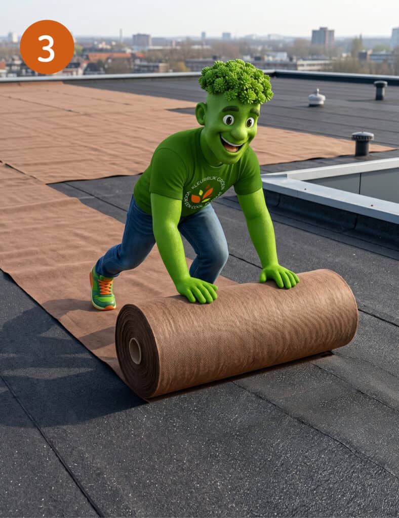 Mooigroendak aanleggen stap3
