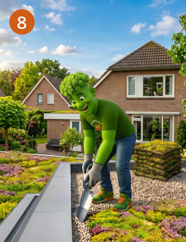 Mooigroendak aanleggen stap8