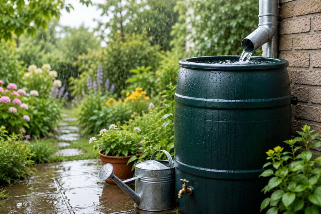 home regenwater opvangen in de tuin