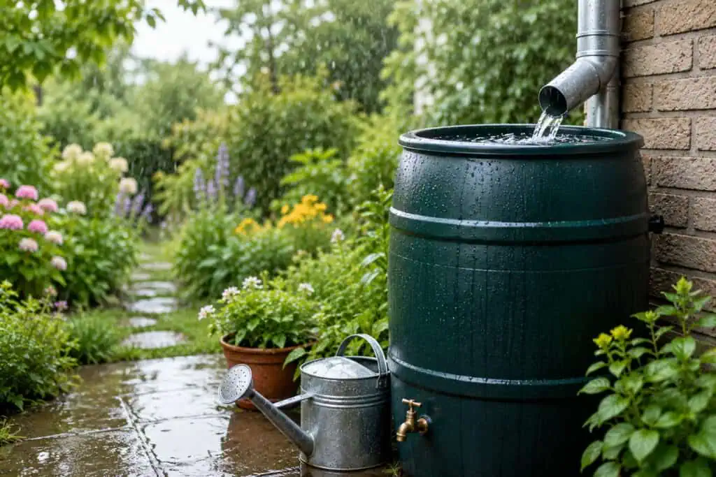 home regenwater opvangen in de tuin